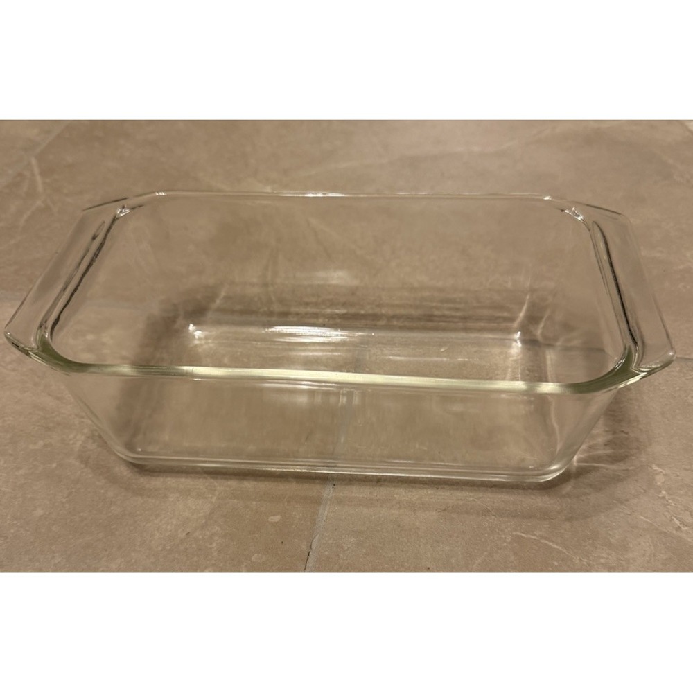 PYREX 89x5x3  Loaf Pan Bread Meatloaf Rectangle Baking Dish #215B Vintage EUC